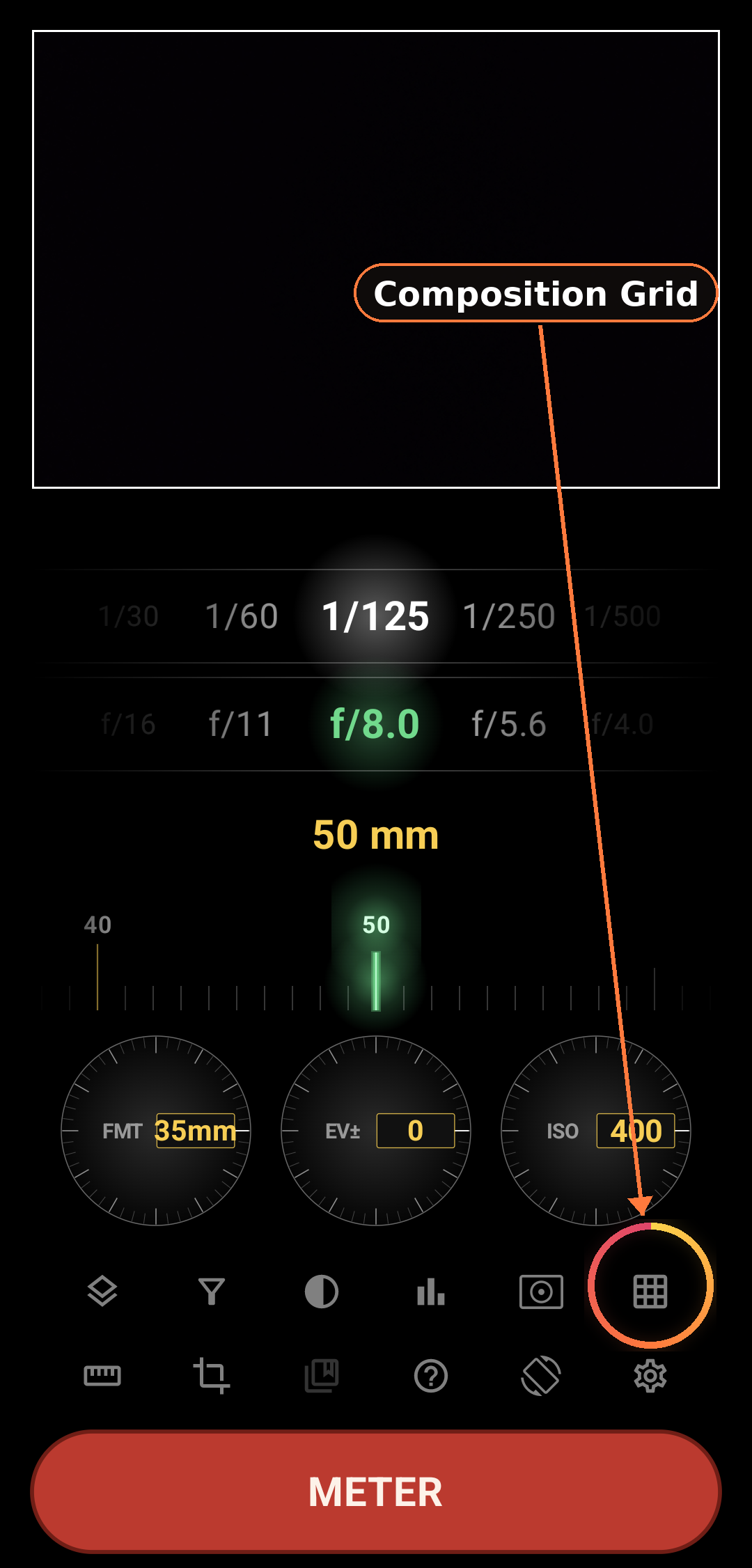 Celestial & Environmental Data feature in Zone Light Meter